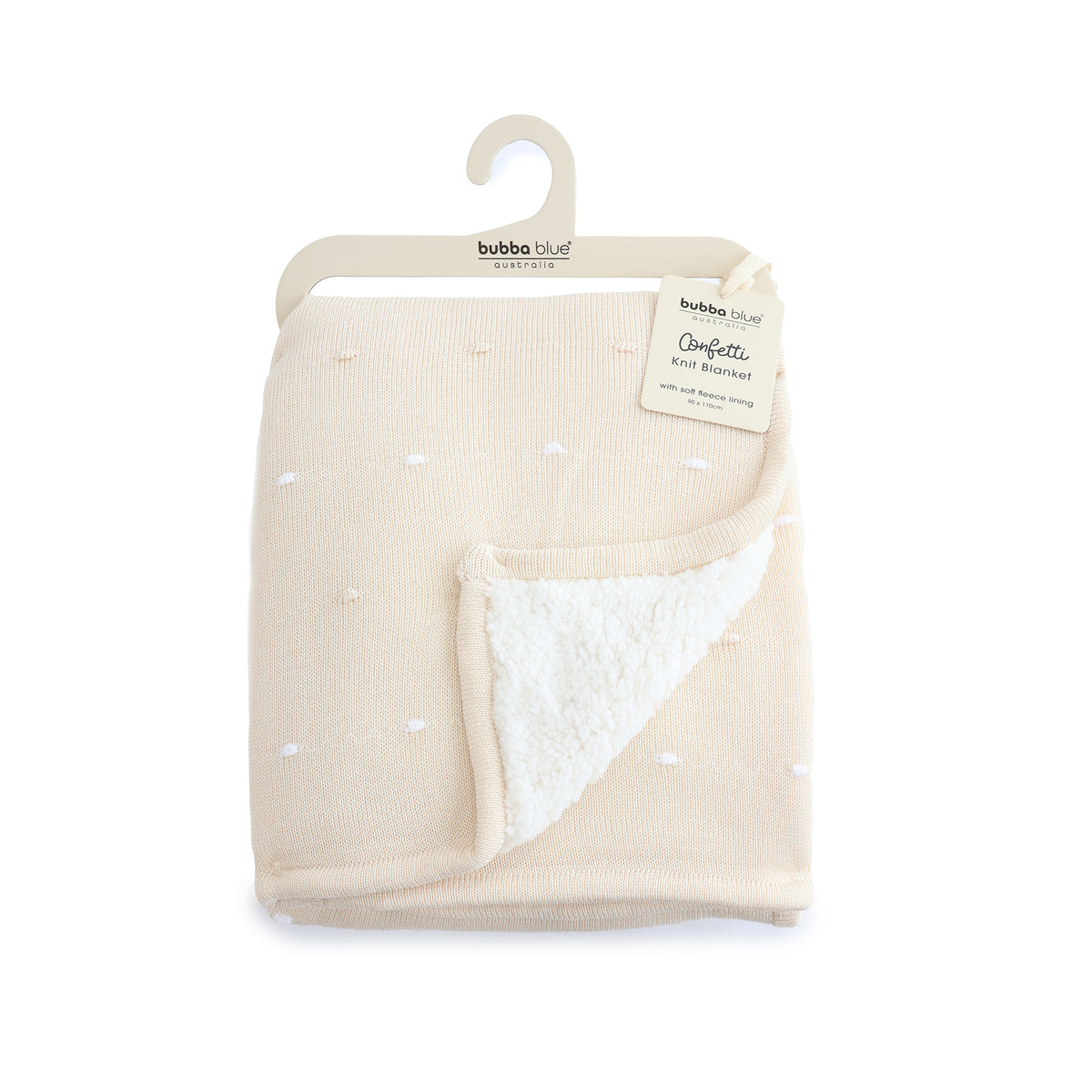 Confetti Knit Blanket - Sand - Bubba Blue Australia