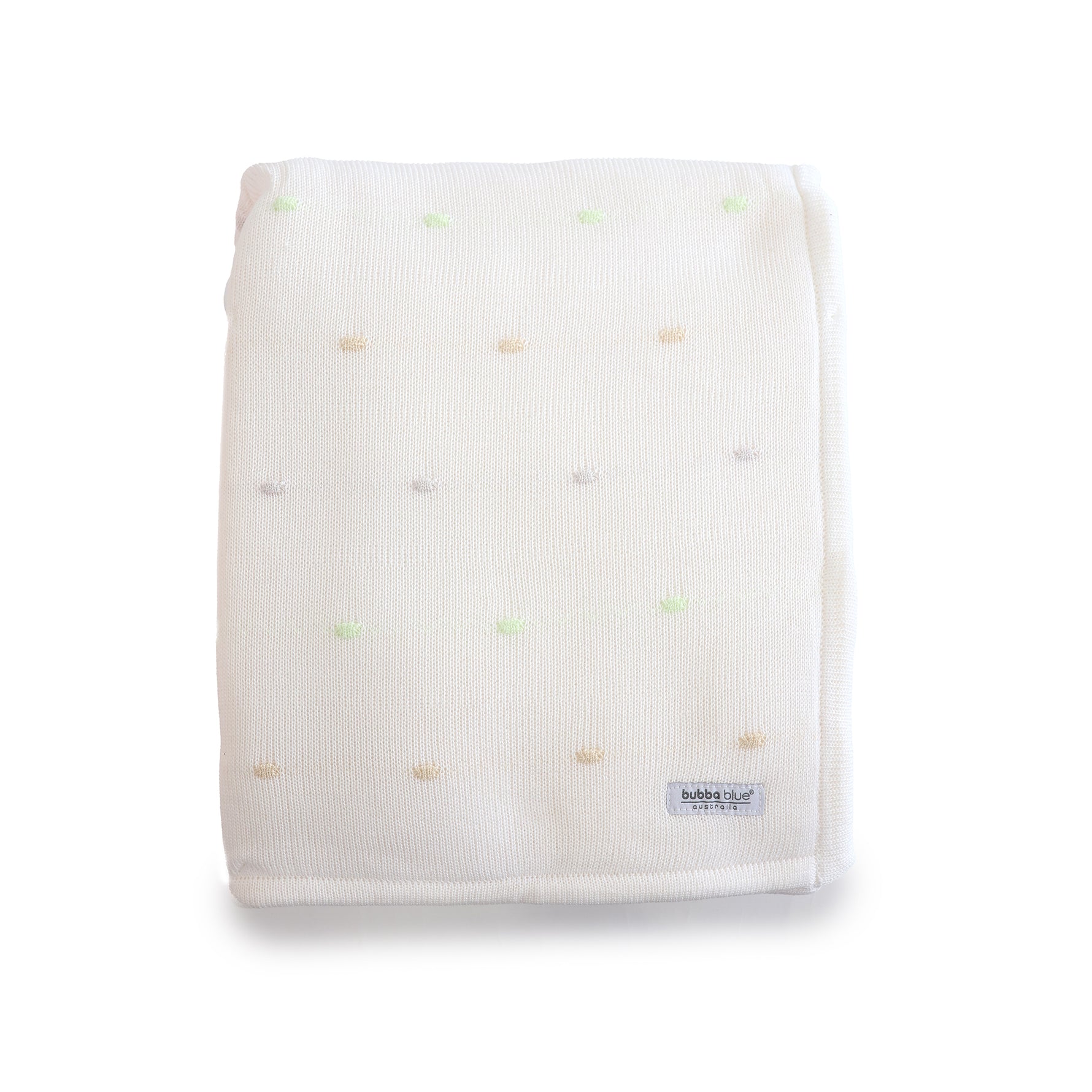 Confetti Knit Blanket - White - Bubba Blue Australia