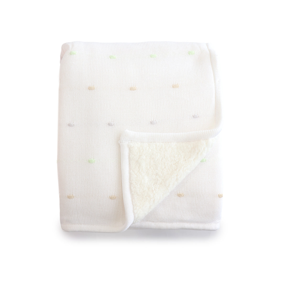 Confetti Knit Blanket - White - Bubba Blue Australia