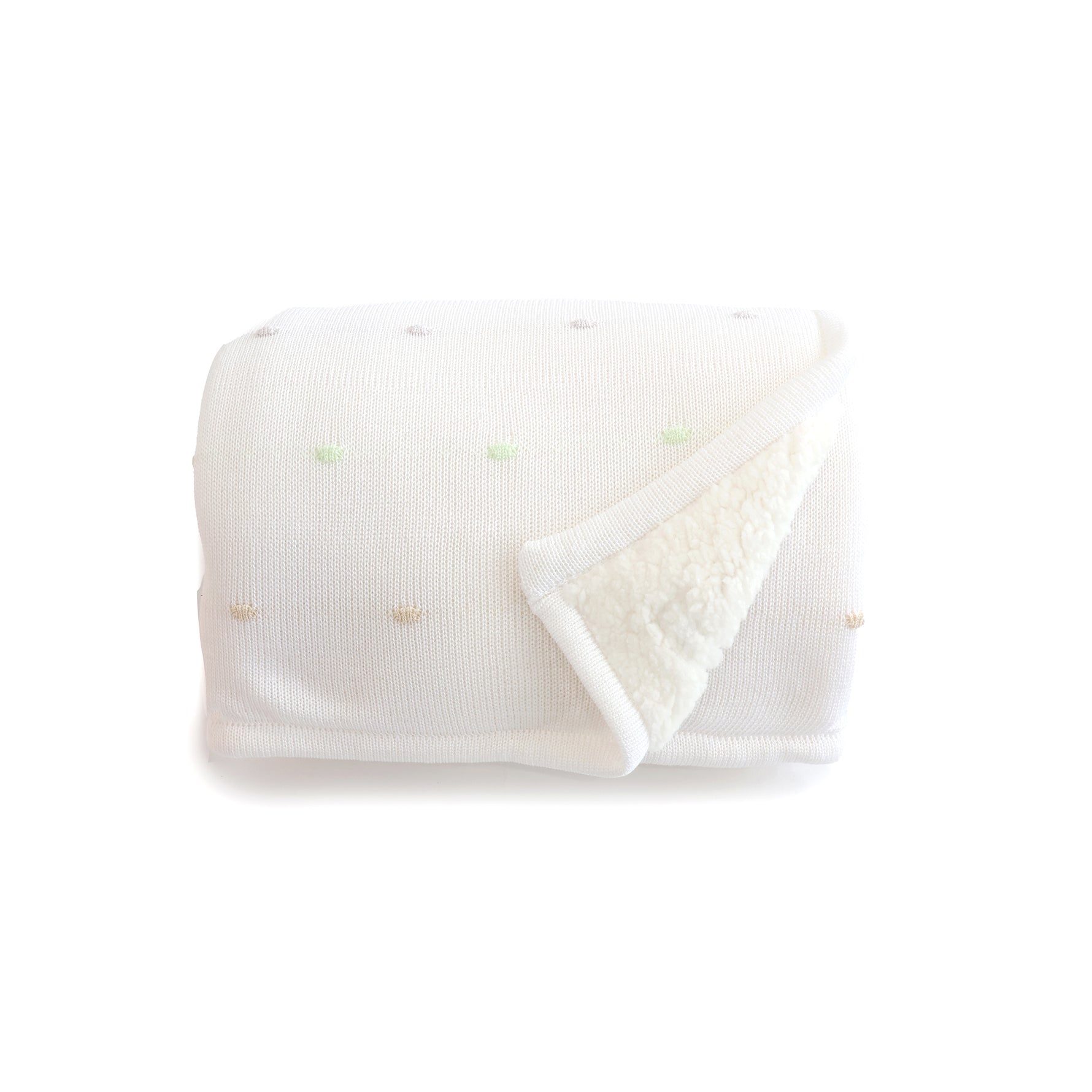 Confetti Knit Blanket - White - Bubba Blue Australia
