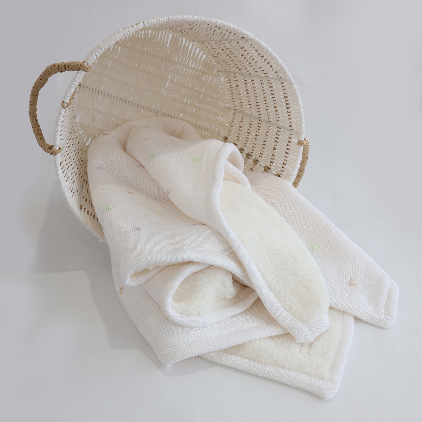 Confetti Knit Blanket - White - Bubba Blue Australia