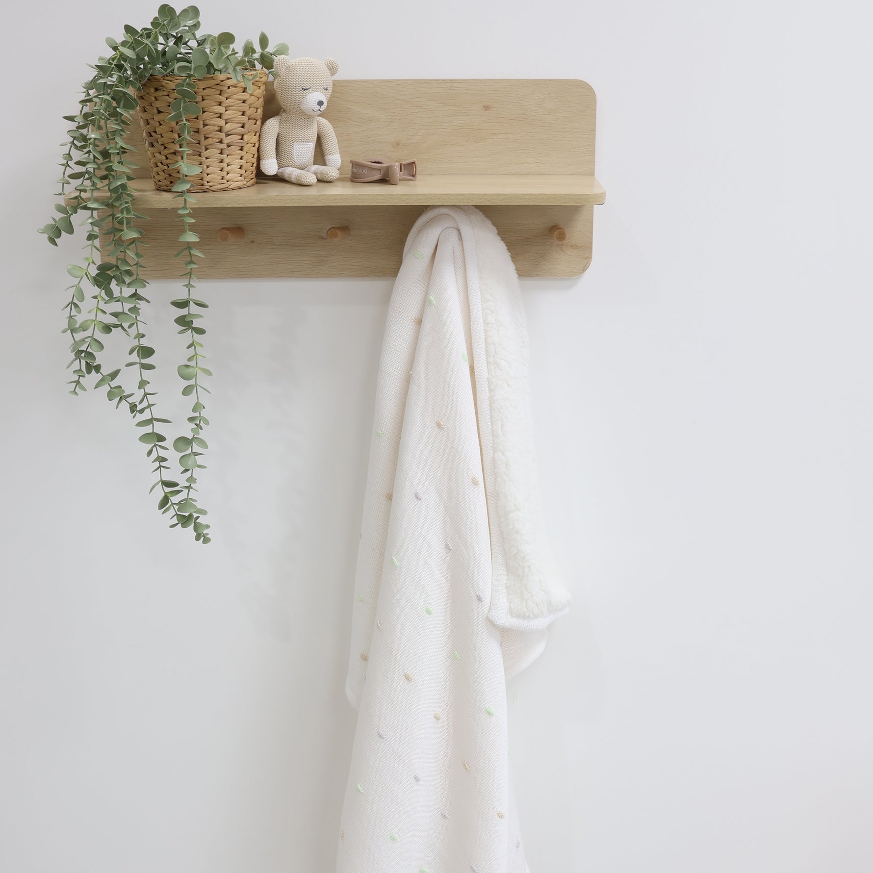 Confetti Knit Blanket - White - Bubba Blue Australia