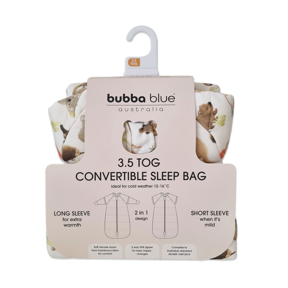 Aussie Animals 3.5 TOG Convertible Sleep Bag - Bubba Blue Australia