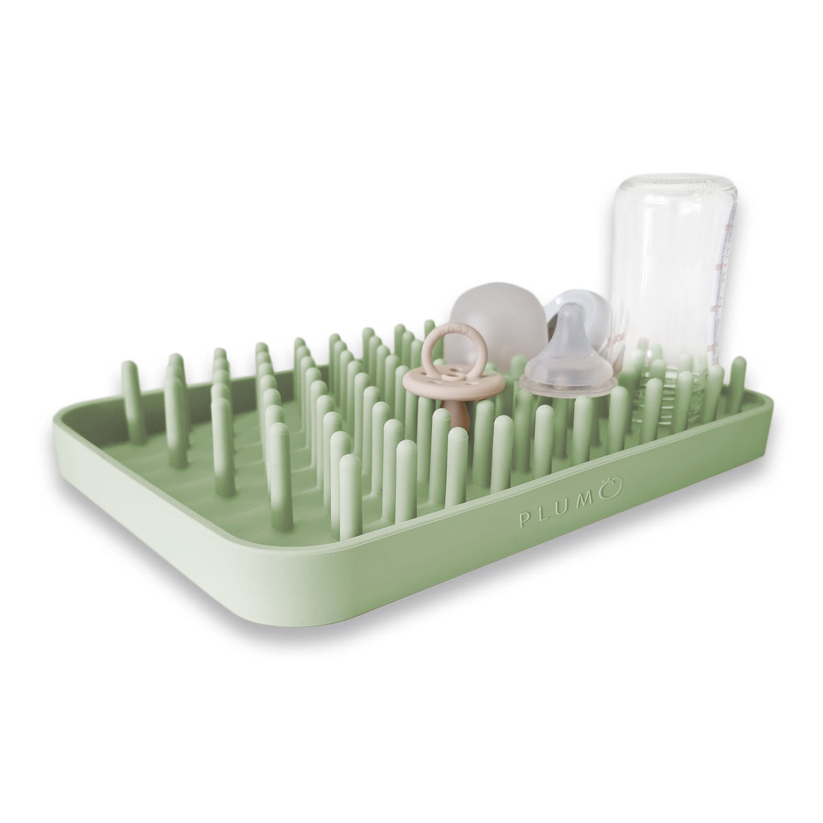 PLUM Hedgehog Silicone Drying Rack - Olive - Bubba Blue Australia