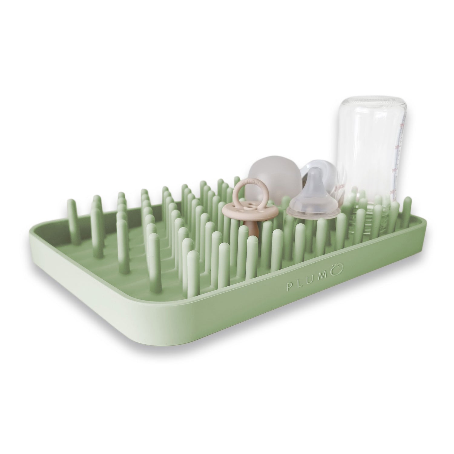 PLUM Hedgehog Silicone Drying Rack - Olive - Bubba Blue Australia