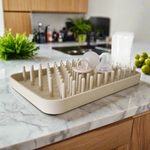 PLUM Hedgehog Silicone Drying Rack - Sand - Bubba Blue Australia