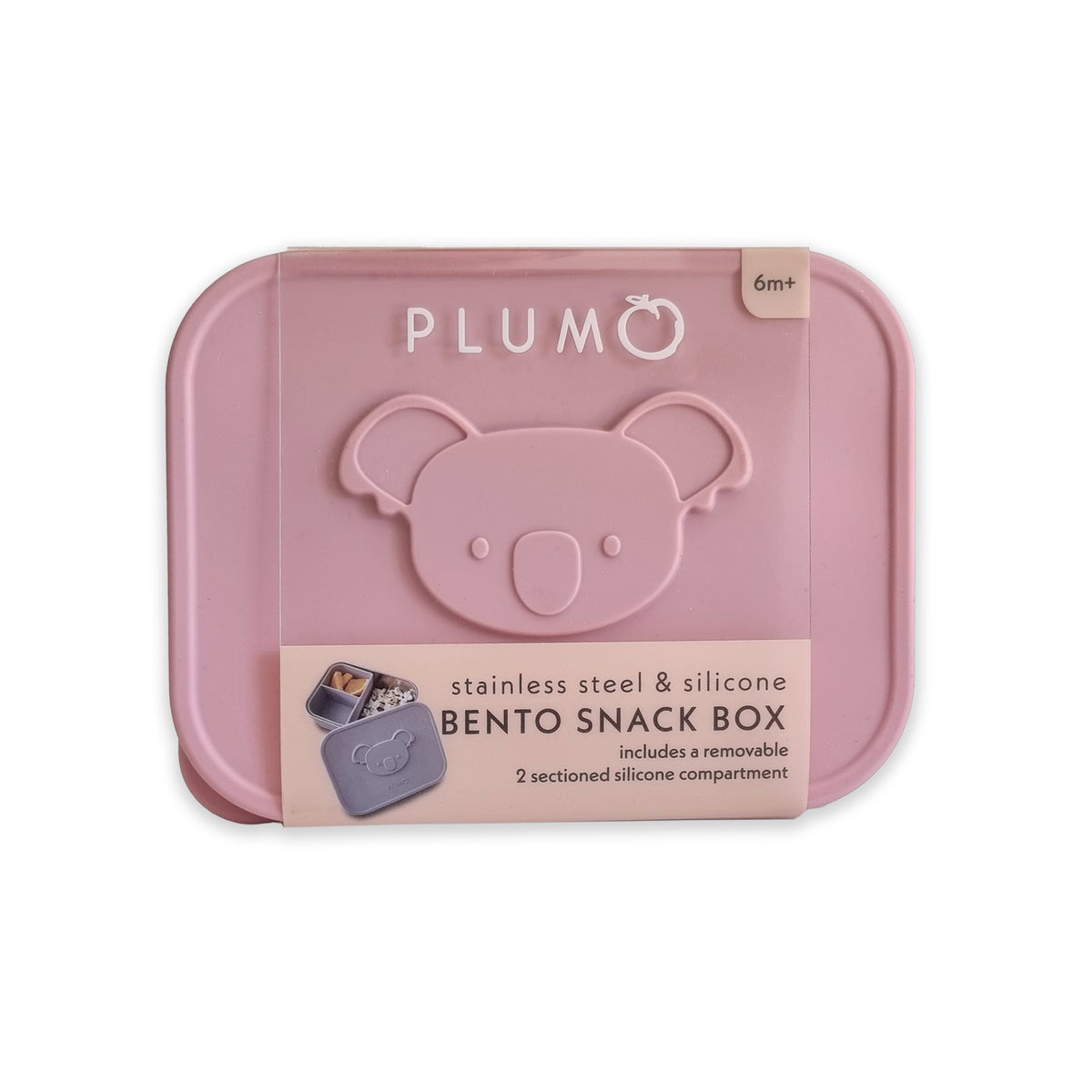 PLUM Stainless-steel Bento Snack Box - Dusty Berry - Bubba Blue Australia