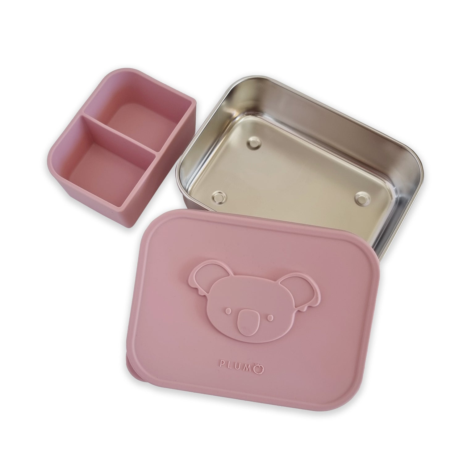 PLUM Stainless-steel Bento Snack Box - Dusty Berry - Bubba Blue Australia