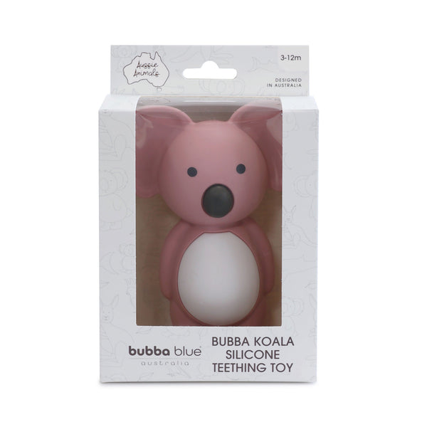 Aussie Animals Koala Silicone Teething Toy & Soother Bundle - Berry
