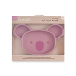 Plum Silicone Suction Koala Plate - Dusty Berry - Bubba Blue Australia