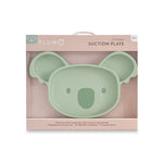 Plum Silicone Suction Koala Plate - Olive - Bubba Blue Australia