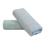 Nordic 2pk AIR+ Mesh Nursing Scarf Sky/Mint - Bubba Blue Australia
