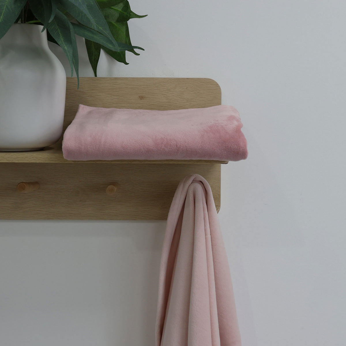 Nordic 2PK Stretchy Velour Cuddle Blankets - Berry/Rose - Bubba Blue Australia