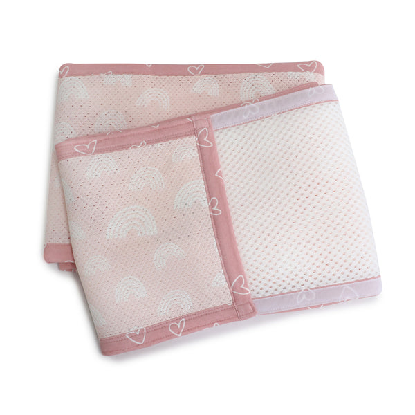 Nordic Breathe Easy® Air+ Cot Liner Dusty Berry/Rose