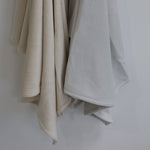 Nordic 2PK Stretchy Velour Cuddle Blankets - Grey/Sand - Bubba Blue Australia