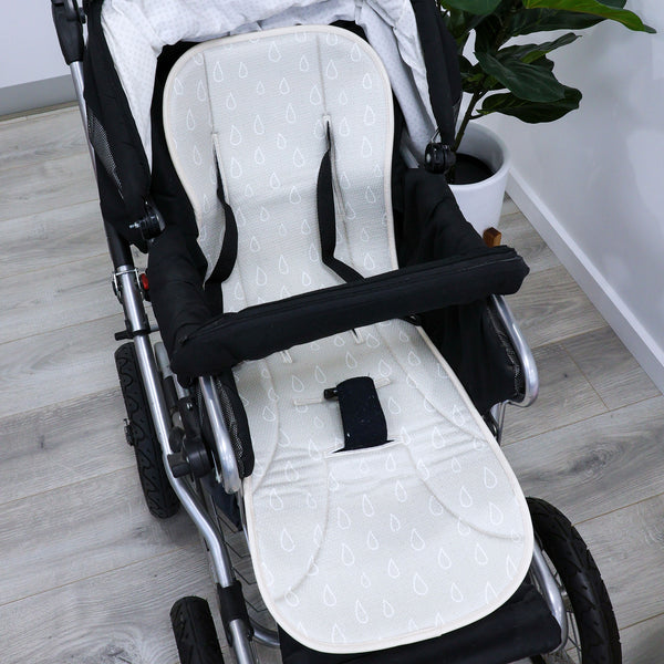 Nordic AIR+ Reversible Pram Liner - Sand/Grey