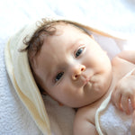 Nordic 2pk Hooded Towel Vanilla/Latte - Bubba Blue Australia