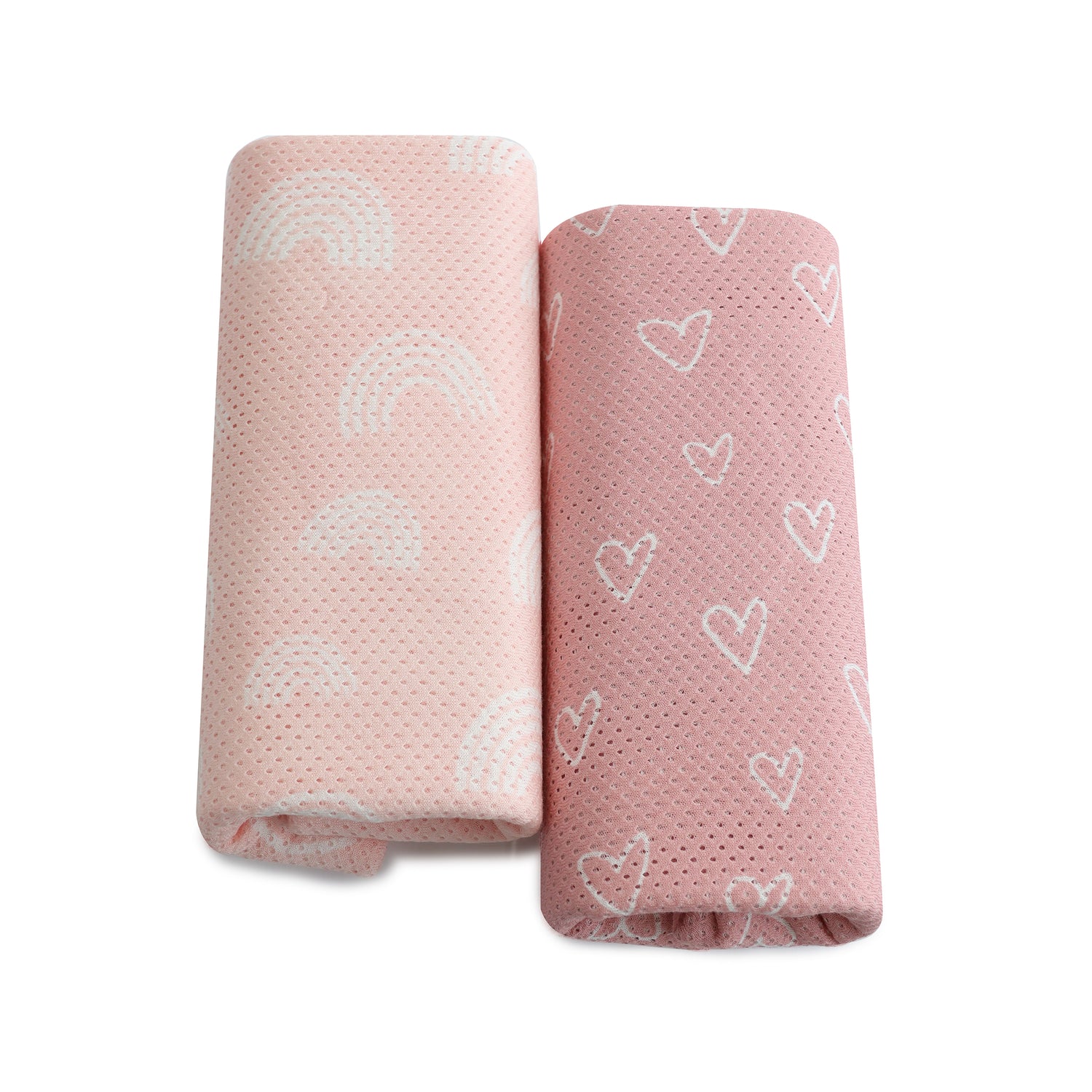 Nordic 2pk AIR+ Mesh Nursing Scarf Berry/Rose - Bubba Blue Australia