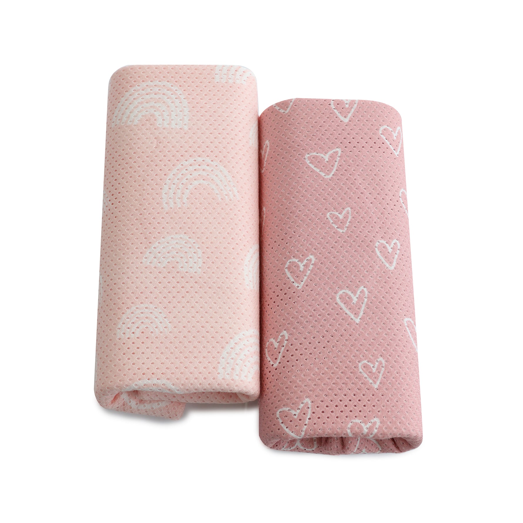 Nordic 2pk AIR+ Mesh Nursing Scarf Berry/Rose - Bubba Blue Australia