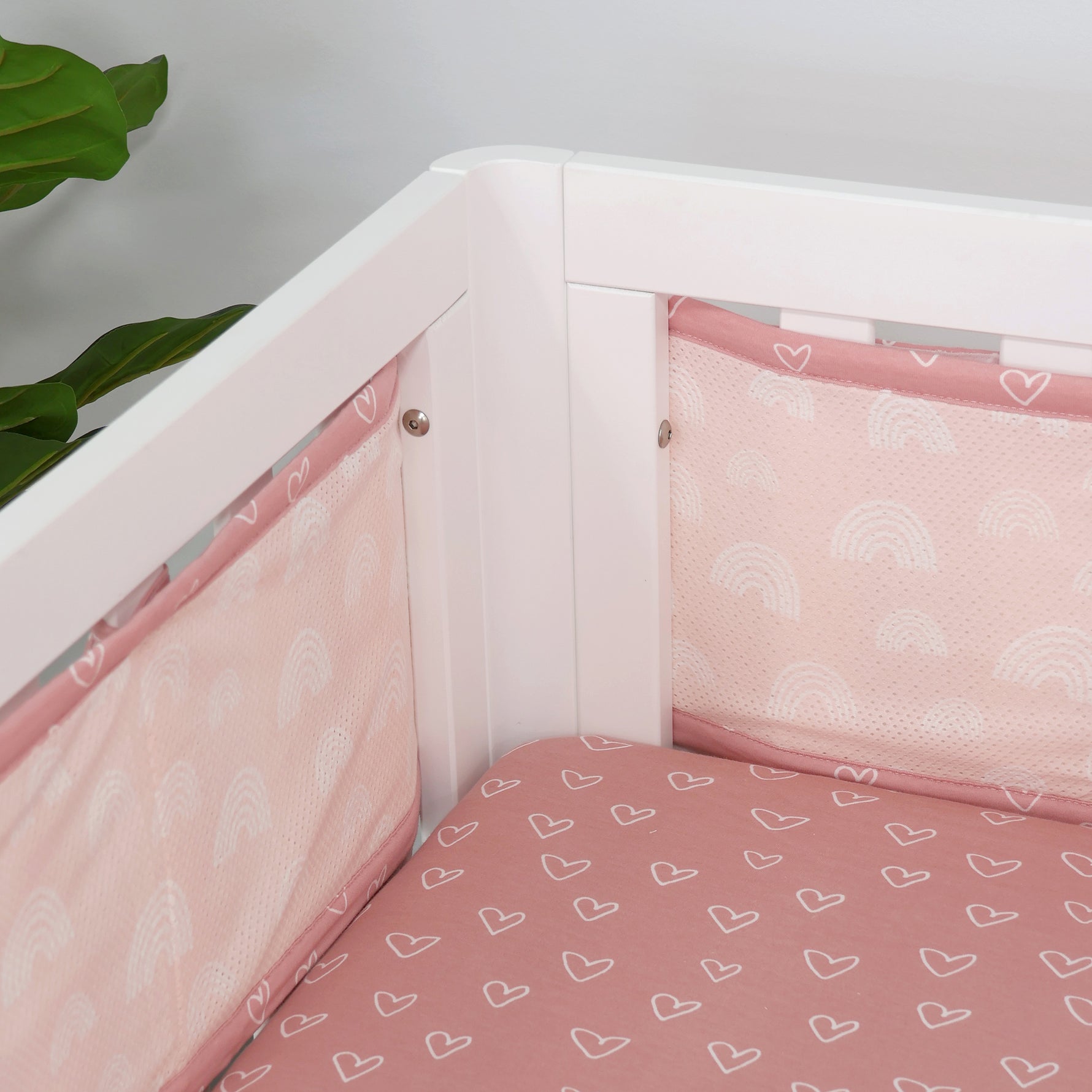Nordic Air+ Cot Liner Dusty Berry/Rose - Bubba Blue Australia