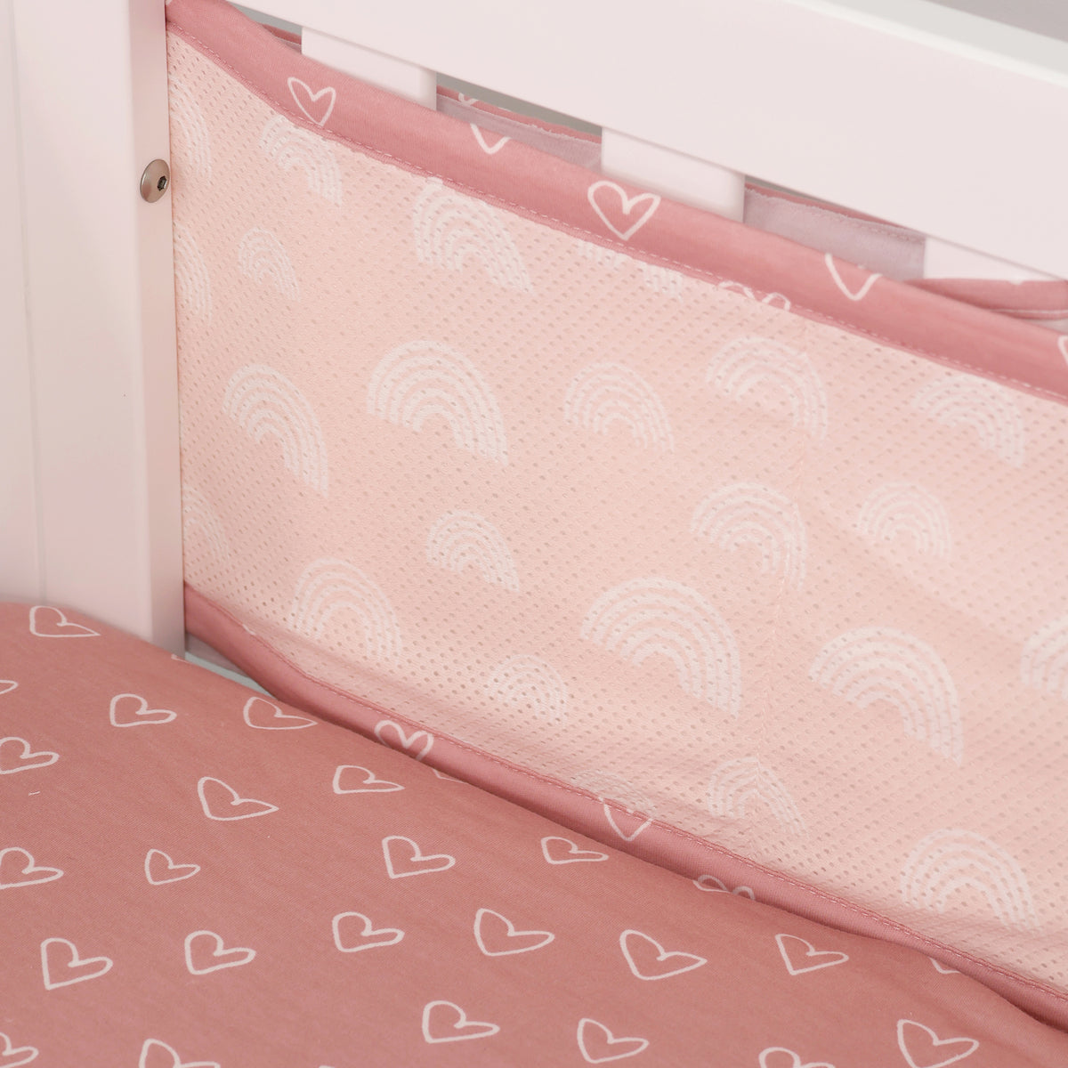 Nordic Air+ Cot Liner Dusty Berry/Rose - Bubba Blue Australia