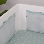 Nordic Air+ Cot Liner Dusty Sky/Mint - Bubba Blue Australia