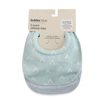 Nordic 2pk Dribble Bibs Dusty Sky/Mint - Bubba Blue Australia