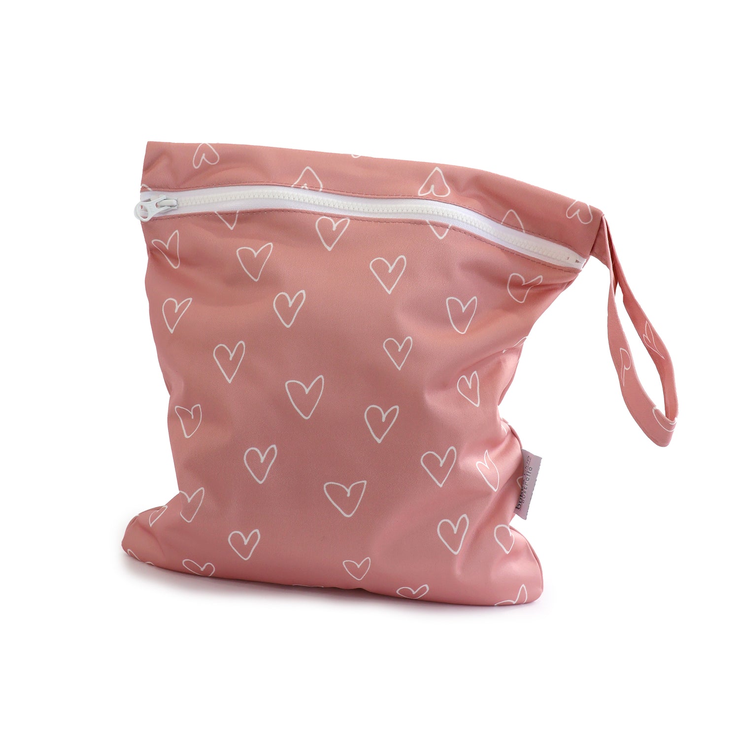 2x Nordic Wet Bag Bundle - Berry Hearts & Sand Rainbow - Bubba Blue Australia