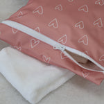 2x Nordic Wet Bag Bundle - Berry Hearts & Sand Rainbow - Bubba Blue Australia
