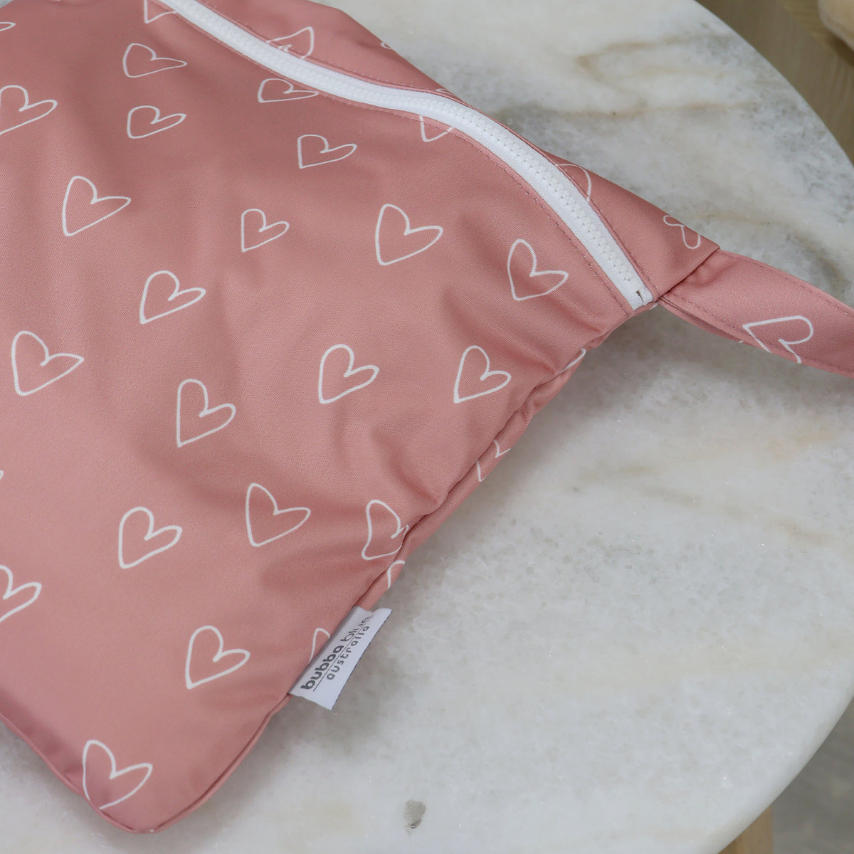 2x Nordic Wet Bag Bundle - Berry Hearts & Sand Rainbow - Bubba Blue Australia
