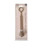 PLUM Silicone Soother Connector - Nutmeg - Bubba Blue Australia