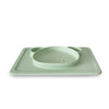 Plum Silicone Sippy Cup & Suction Plate Bundle - Olive