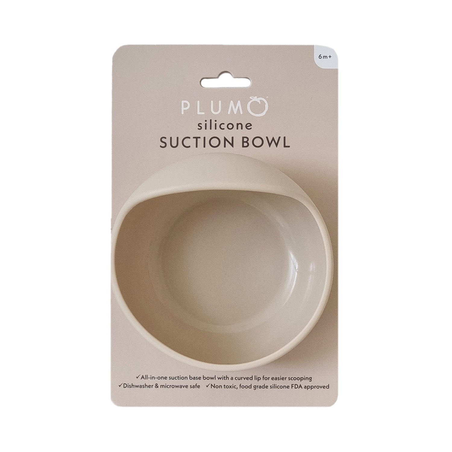 Plum Silicone Duck Egg Bowl - Sand - Bubba Blue Australia