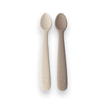 PLUM 2 Pack First Feeding Spoons - Sand & Nutmeg - Bubba Blue Australia