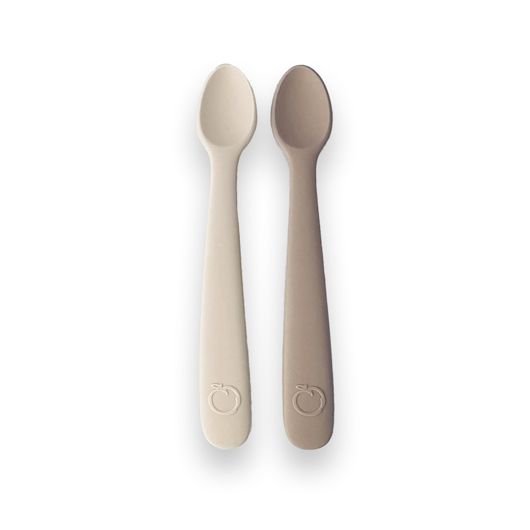 PLUM 2 Pack First Feeding Spoons - Sand & Nutmeg - Bubba Blue Australia