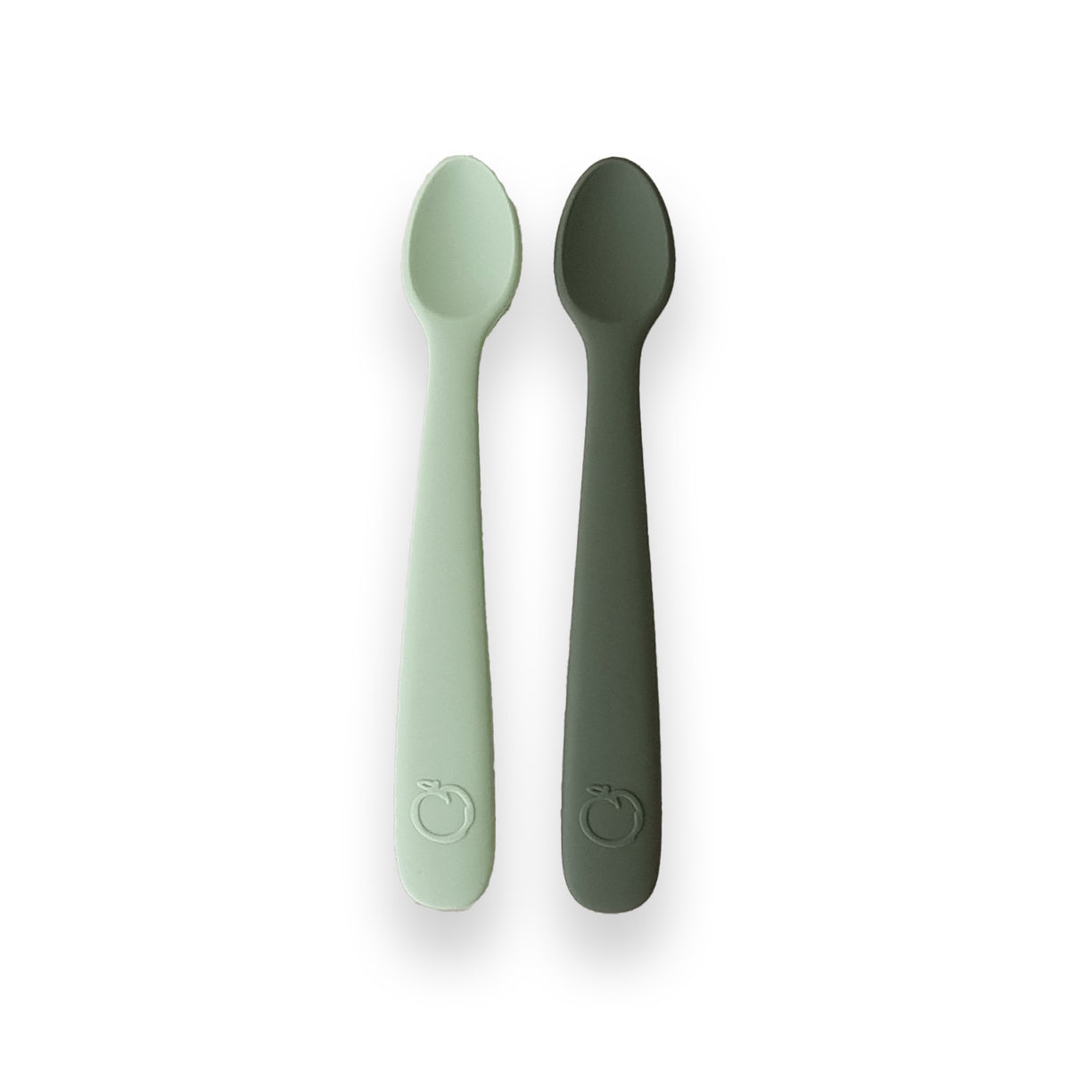 PLUM 2 Pack First Feeding Spoons - Pesto & Olive - Bubba Blue Australia