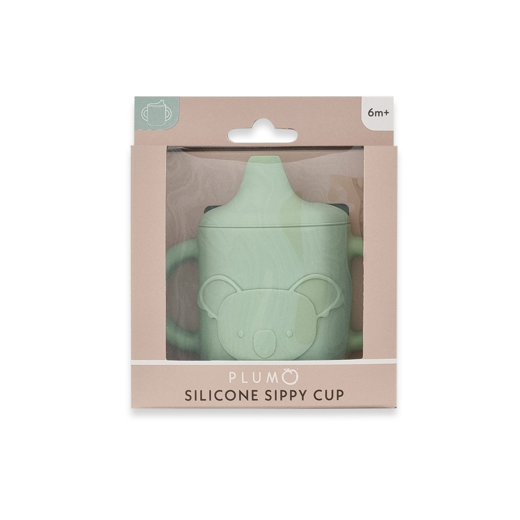 Plum Silicone Koala Sippy Cup - Olive - Bubba Blue Australia