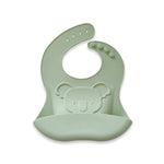 PLUM Silicone Koala Bib - Olive - Bubba Blue Australia