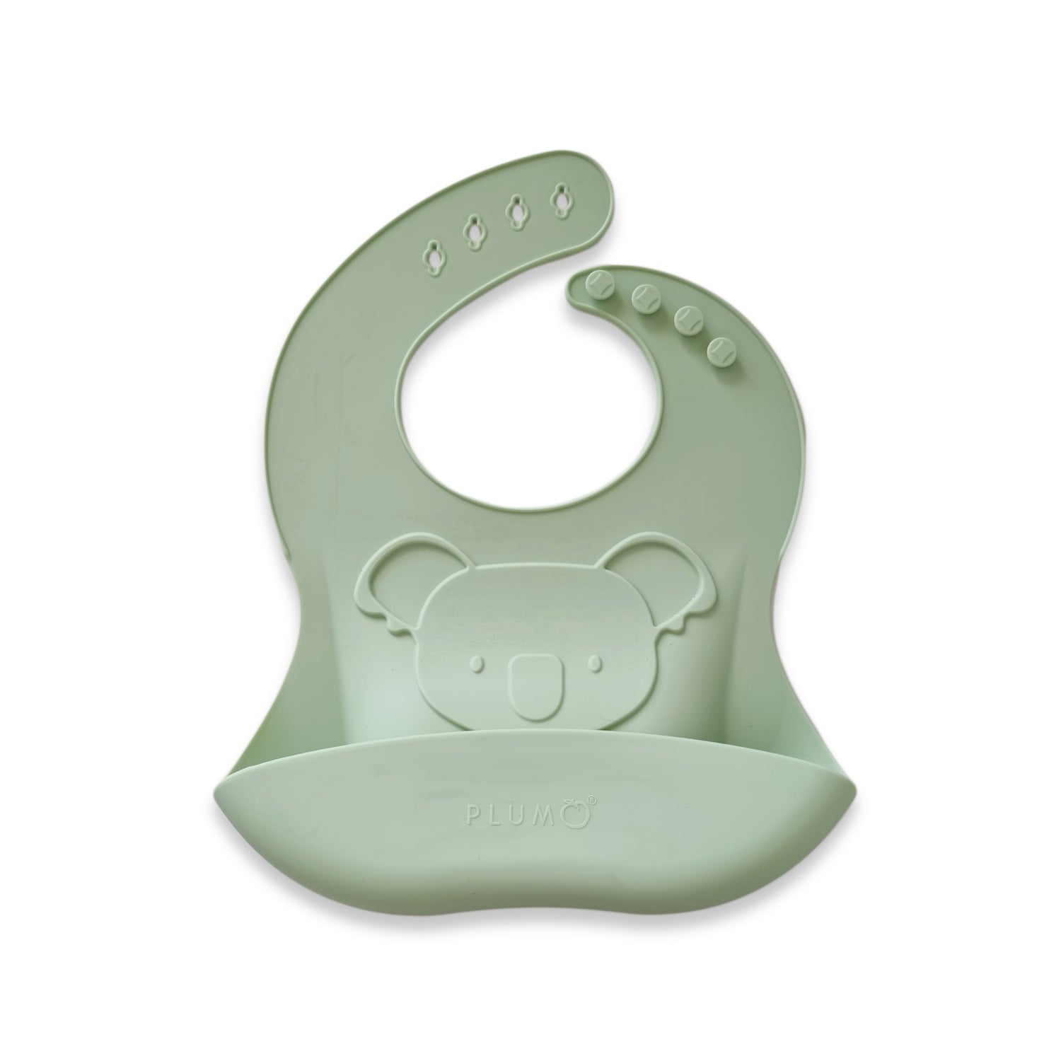 PLUM Silicone Koala Bib - Olive - Bubba Blue Australia
