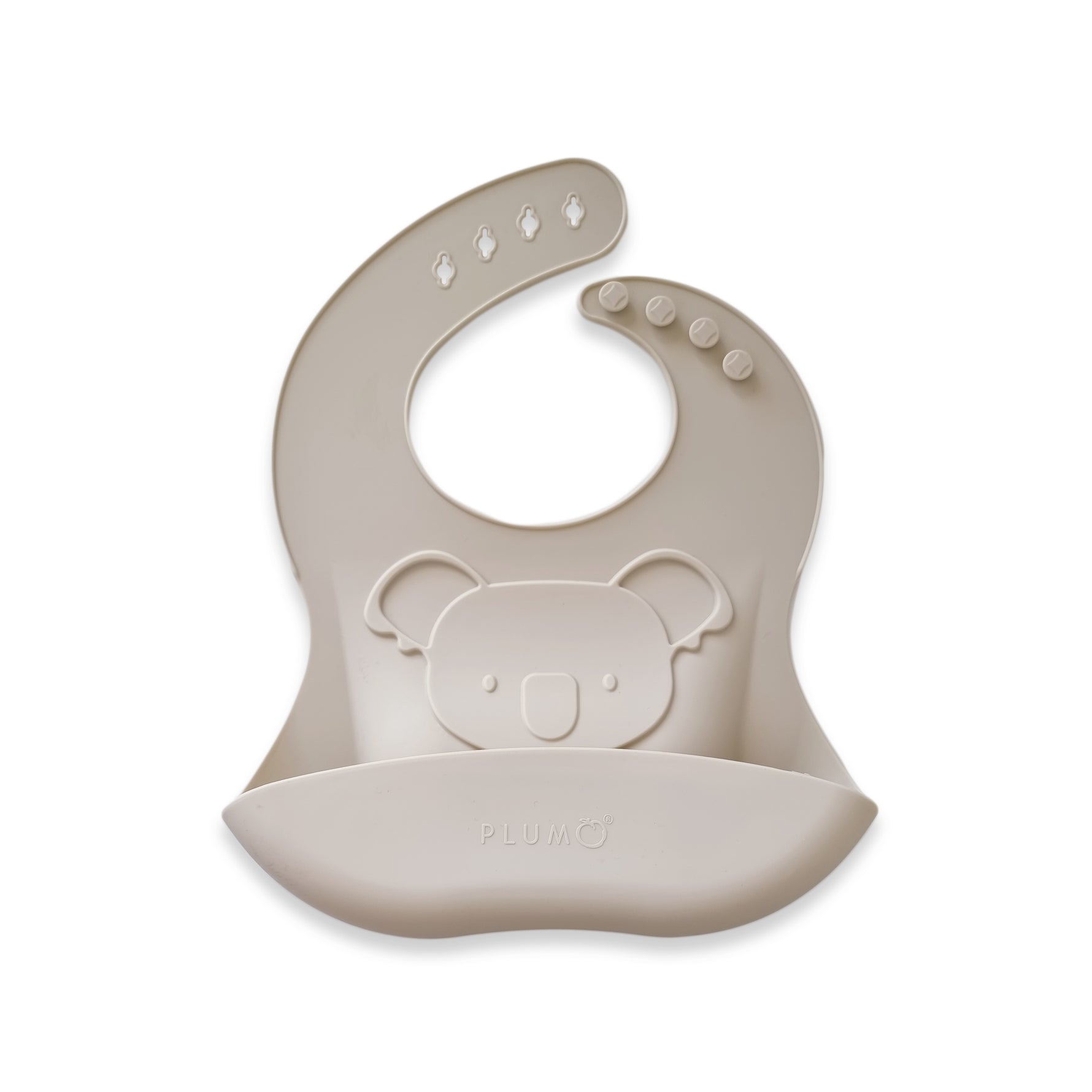 PLUM Silicone Koala Bib - Sand - Bubba Blue Australia