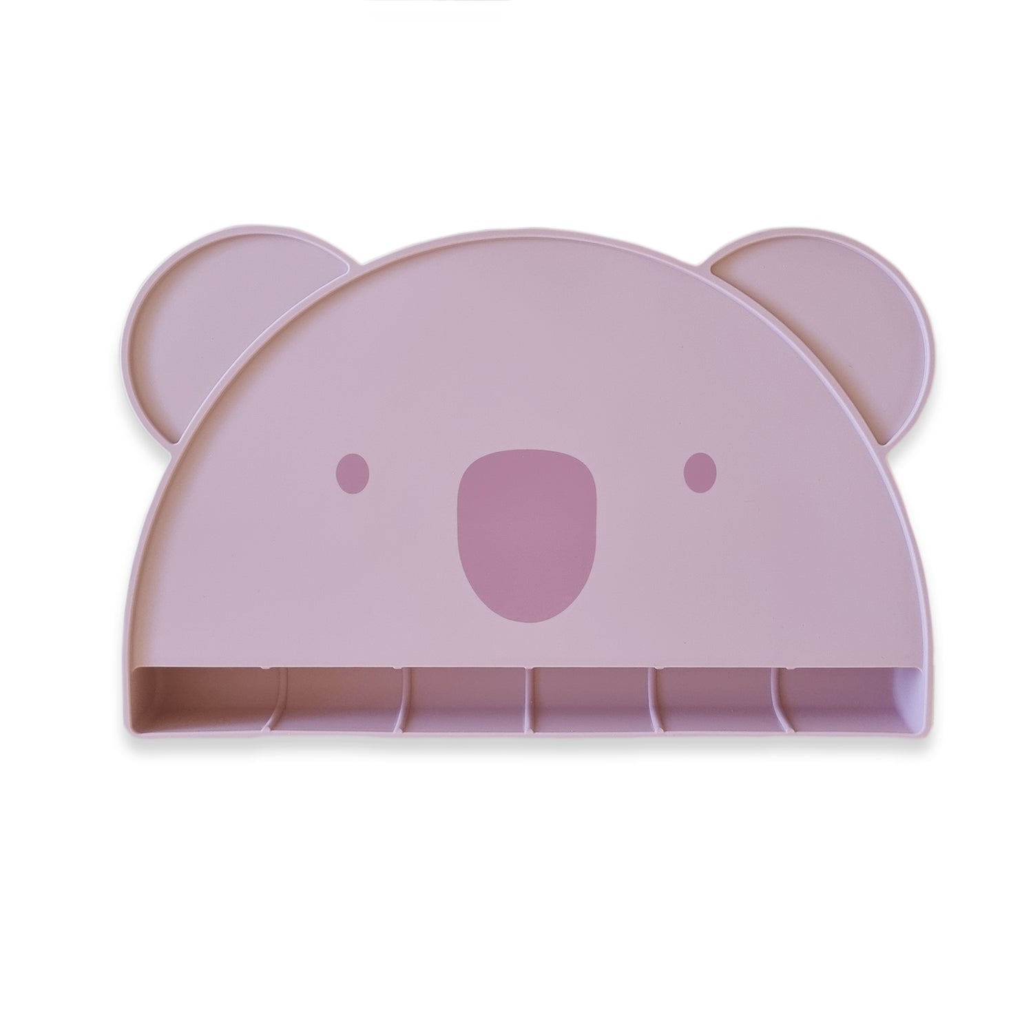 Plum Silicone Koala Placemat with Catcher - Dusty Berry - Bubba Blue Australia