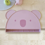 Plum Silicone Koala Placemat with Catcher - Dusty Berry - Bubba Blue Australia