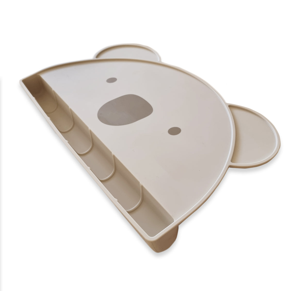Plum Silicone Koala Placemat with Catcher - Sand - Bubba Blue Australia