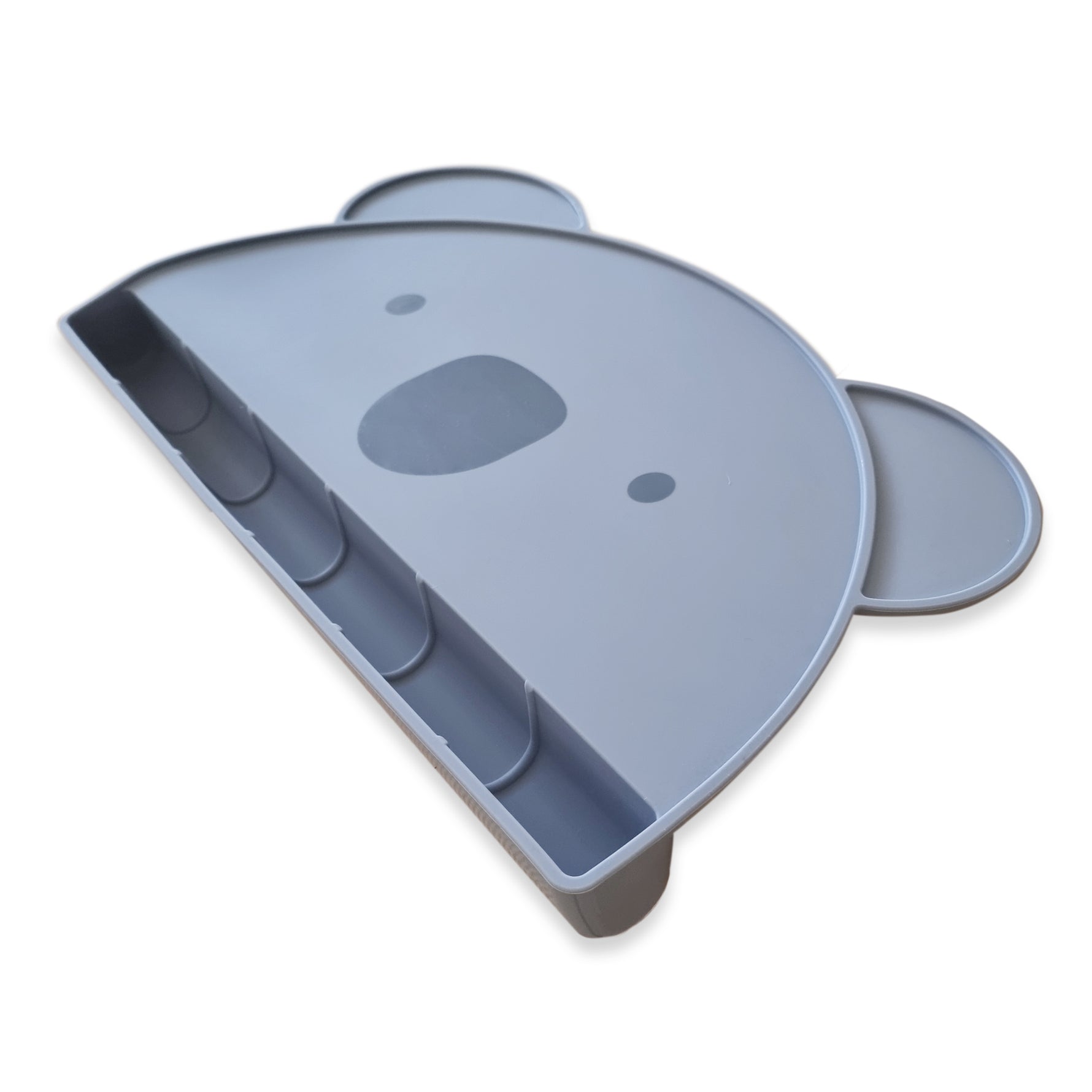 Plum Silicone Koala Placemat with Catcher - Steel Blue - Bubba Blue Australia