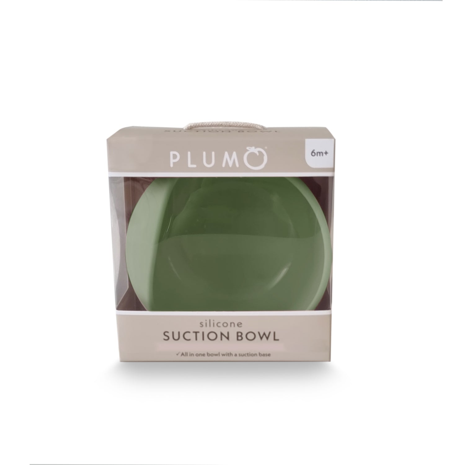 Plum Silicone Duck Egg Bowl - Olive - Bubba Blue Australia