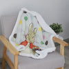 Peter Rabbit 'New Adventure' Reversible Fleece Cuddle Blanket - Pink