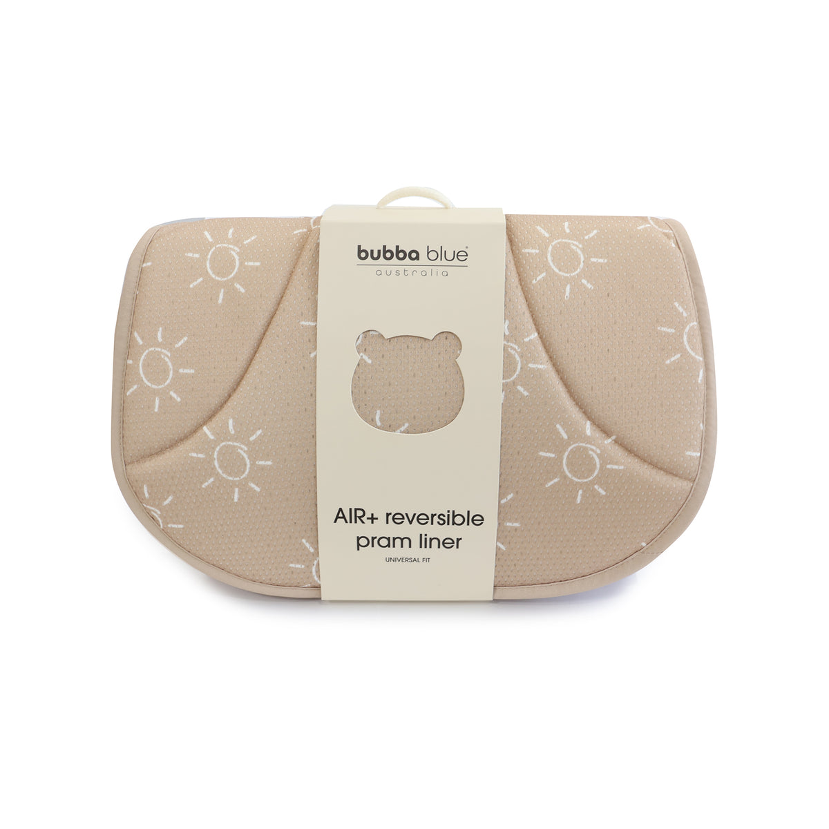 Nordic AIR+ Reversible Pram Liner - Sand/Nutmeg - Bubba Blue Australia