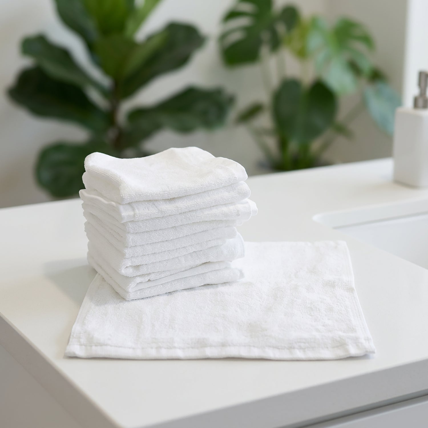 Bamboo White 10pk Wash Cloths - Bubba Blue Australia