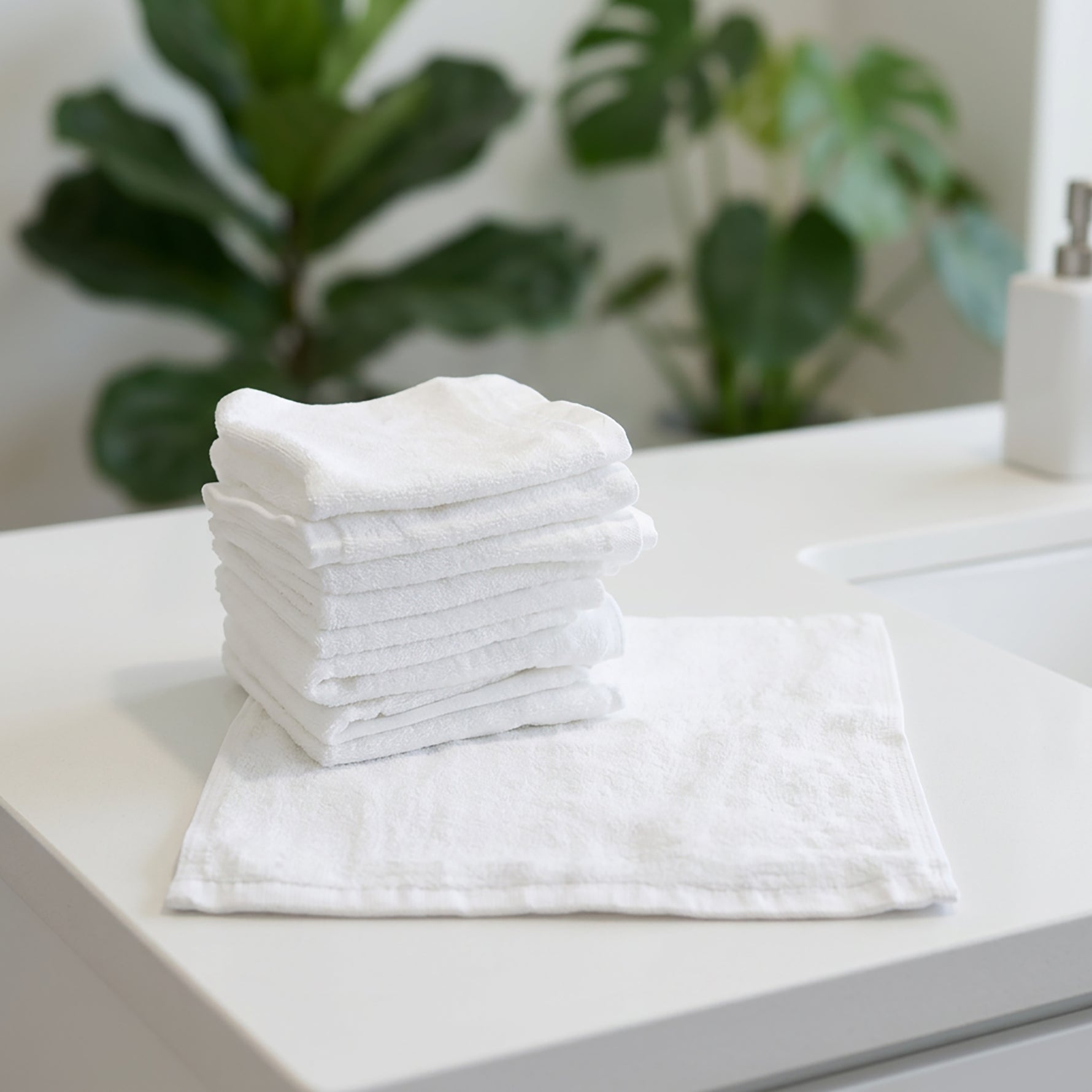 Bamboo White 10pk Wash Cloths - Bubba Blue Australia