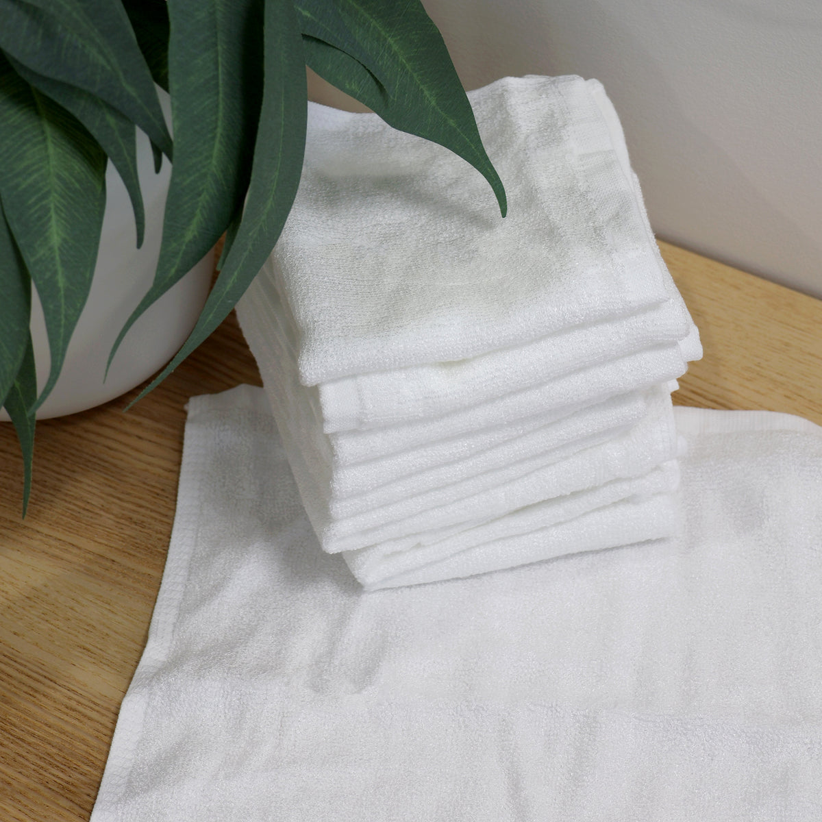 Bamboo White 10pk Wash Cloths - Bubba Blue Australia